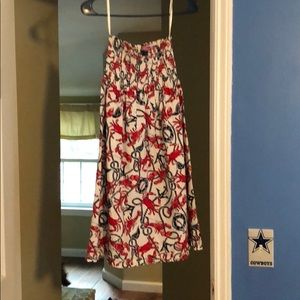 Vineyard vines strapless lobster dress size small